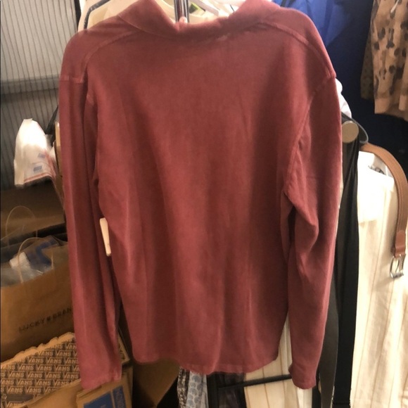 Lucky Brand Burgundy Polo Shirt Soft Cotton Casual - Picture 4 of 5